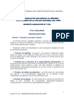 d.leg. 1150 - Regimen Disciplinario de La Pnp