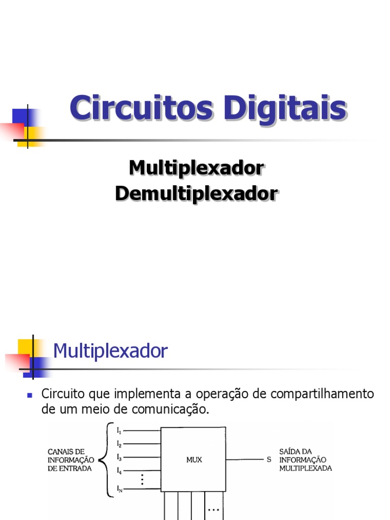 Circuitos de Multiplexação e Demultiplexação | PDF | Engenharia da ...