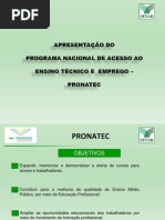 Apresentacao PRONATEC DIVULGAÇÃO