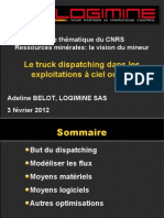 A. Belot - Truck Dispatching Dans Les Exploitations a Ciel Ouvert