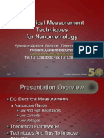 Electrical Measurement Techniques For Nanotechnology