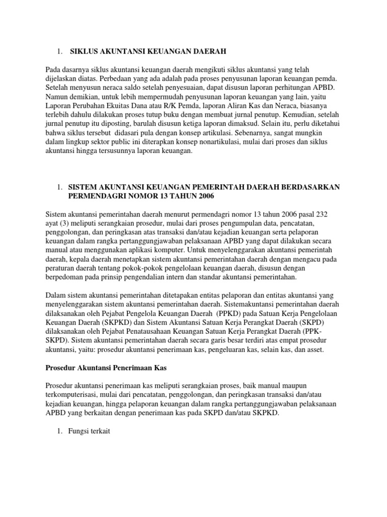 Siklus Akuntansi Keuangan Daerah Docx
