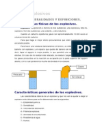 Explosivos: Características Físicas de Los Explosivos