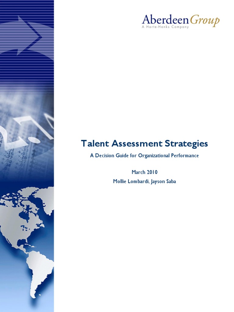 Talent Assessment Strategies | PDF | Competence (Human Resources ...
