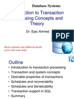 Introduction To Transaction Processing Concepts and Theory: Database Systems