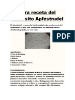 Otra Receta Del Exquisito Apfestrudel