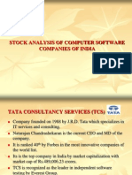 Stock Analysis of Computer Software Companies of India