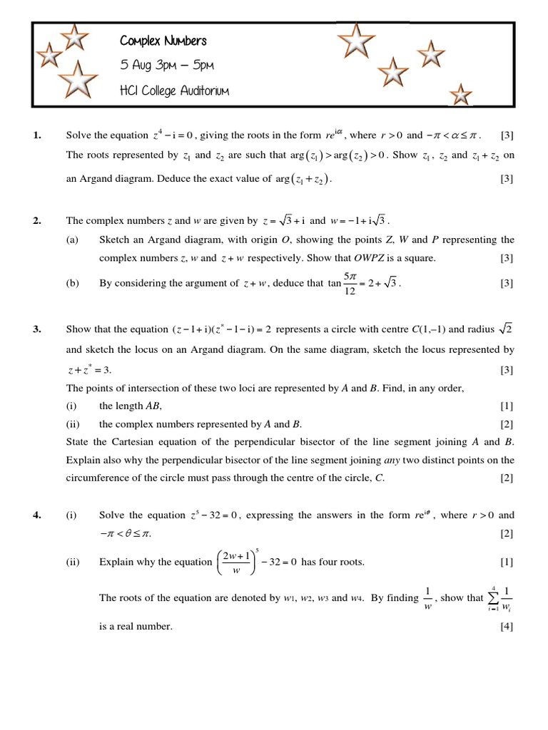 complex-numbers-worksheet