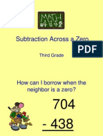 Subtraction Across a Zero