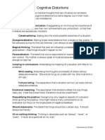 Cognitive Distortions PDF