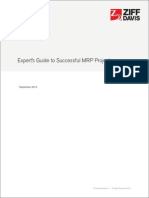 Expert's Guide To Successful MRP Projects: September 2012