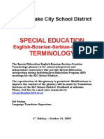 Special Education Terminology: Salt Lake City School District