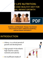 Early Life Nutrition Balanced and Healthy Diet For Optimal Infant Growth Scalling Up Nutrition