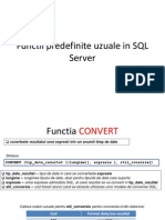 Functii Predefinite Uzuale in SQL