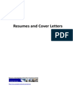 Resumes and Cover Letters: Resource Developed by University of South Australia