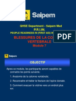 Module 7 - Blessure de L'epine Dorsale