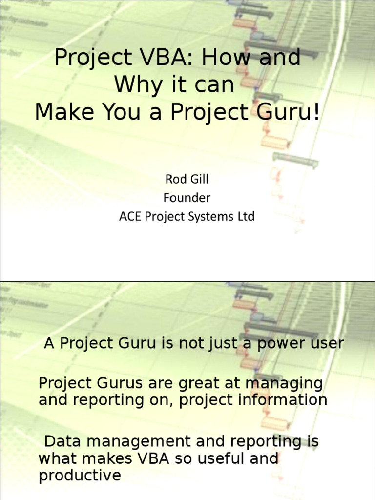 Elevate Your Skills with Project VBA | PDF | Visual Basic For ...