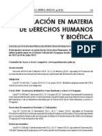 RDP Agosto 2013 - Legislación en DDHH y Bioética