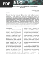 O Sistema de Informação Como Apoio Na Tomada de Decisão
