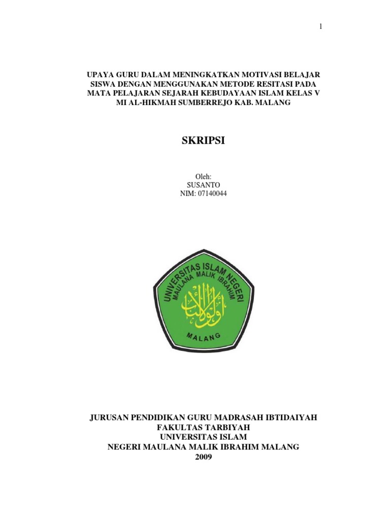 Upaya Guru Dalam Meningkatkan Motivasi