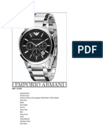 Watches Specifications