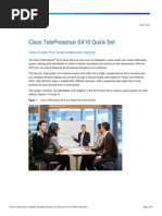 Cisco Telepresence Sx10 Quick Set: Video-Enable Your Small Collaboration Spaces