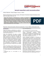 Chest Wall and Sternal Resection and Reconstruction