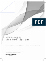 Mini Hi-Fi System: Owner'S Manual