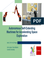 Autonomous Self-Extending Machines For Accelerating Space Exploration