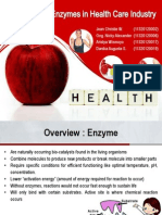 Application of Enzymes in Health Care Industry