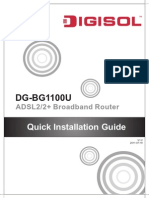 DG-BG1100U: Quick in Stallation Guide