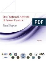 2013 National Network of Fusion Centers Final Report