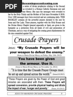 Download CRUSADE of PRAYERS 1-170 Litany 1-6 for the Key to Paradise for Distribution by JESUS IS RETURNING DURING OUR GENERATION SN239720970 doc pdf