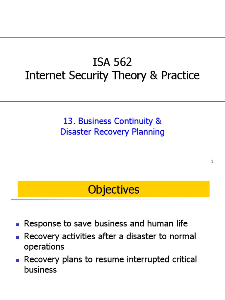 Business Continuity & Disaster Recovery Guide | PDF | Business ...