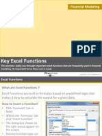 Key Excel Functions