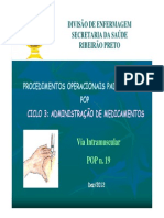 Administração de medicamentos via intramuscular