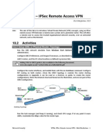 Lab 10: Vpns - Ipsec Remote Access VPN: 10.1 Details