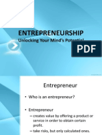 Entrepreneurship: Unlocking Your Mind's Potential