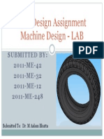 Tyre Design Assignment for Machine Design LAB