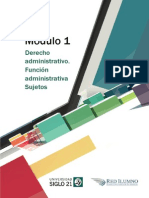 M1 - L1 - Derecho Administrativo. Función Administrativa Sujetos