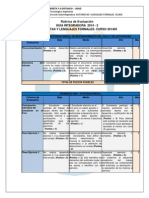 Rubrica de Evaluacion