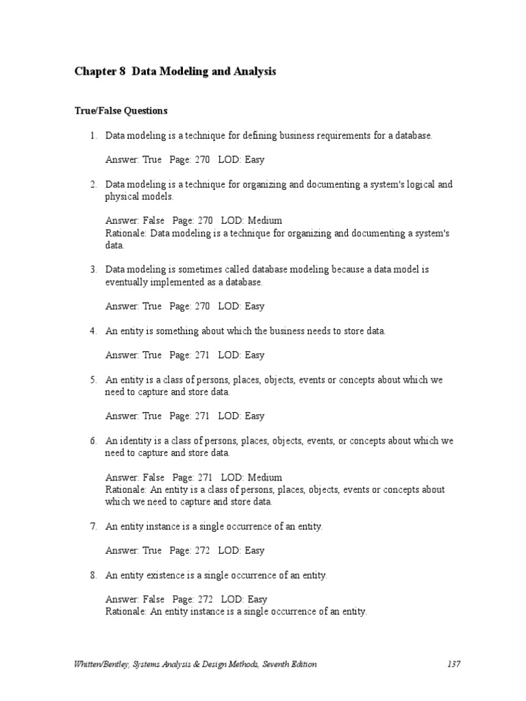 Chap 008 Database Design Pdf Data Model Conceptual Model