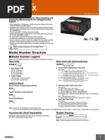 K3HB-X: Model Number Structure