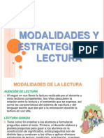 Modalidades y Estrategias de Lectura