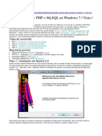 Instalacion de Apache MySQL PHP phpMyAdmin PDF