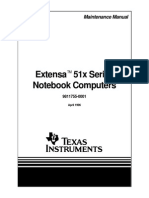 Extensa 51x Series Notebook Computers: Maintenance Manual