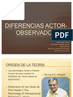 Diferencias Actor Observador