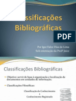 Classificações Bibliográficas