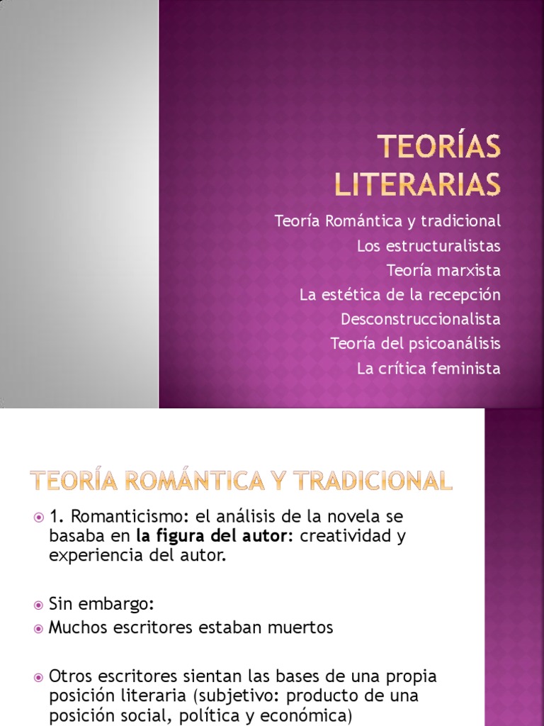 Teoria literaria definicion