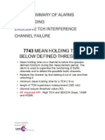 Mean Holdig & Channel Failure